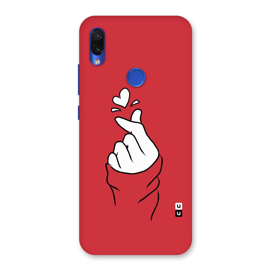 Korean Love Sign Back Case for Redmi Note 7S