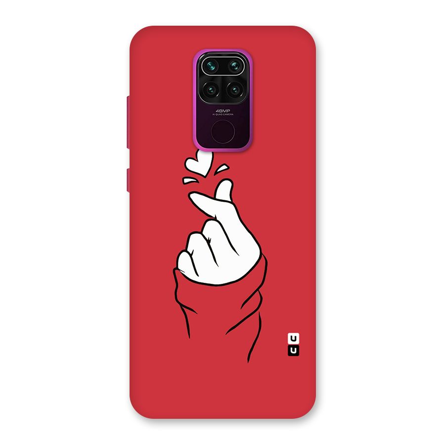 Korean Love Sign Back Case for Redmi Note 9
