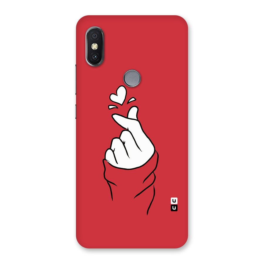 Korean Love Sign Back Case for Redmi Y2