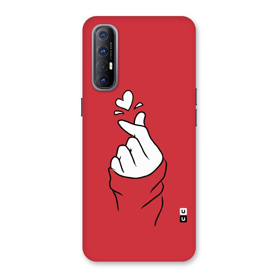 Korean Love Sign Back Case for Reno3 Pro