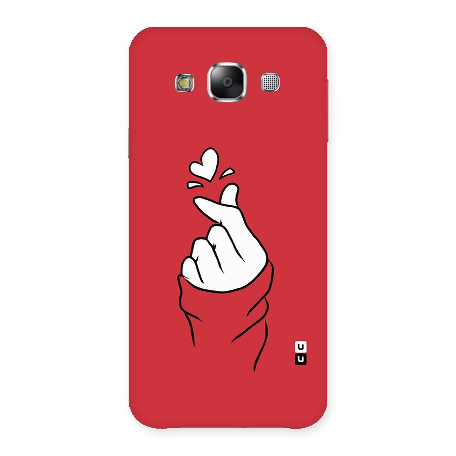 Korean Love Sign Back Case for Samsung Galaxy E5