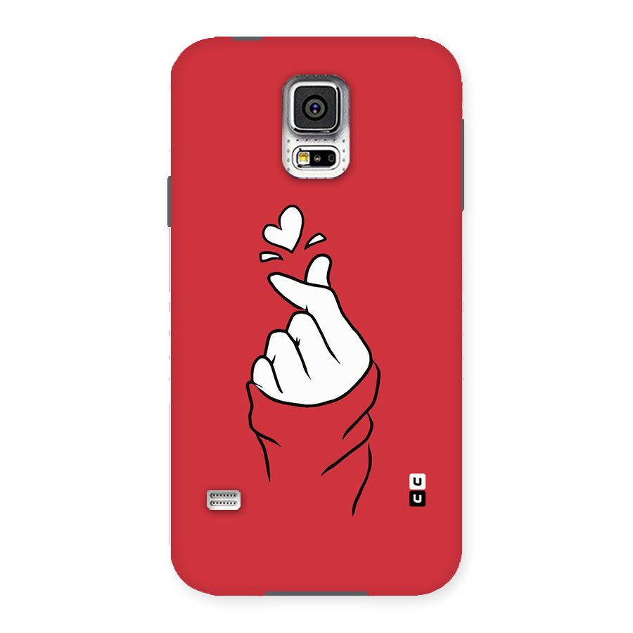Korean Love Sign Back Case for Samsung Galaxy S5