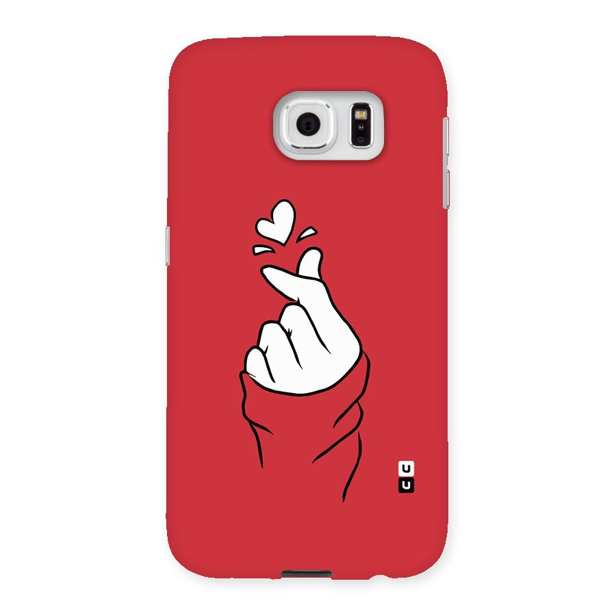 Korean Love Sign Back Case for Samsung Galaxy S6