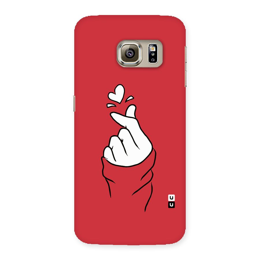 Korean Love Sign Back Case for Samsung Galaxy S6 Edge