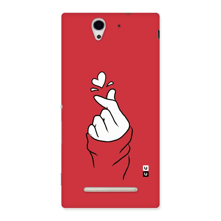 Korean Love Sign Back Case for Sony Xperia C3