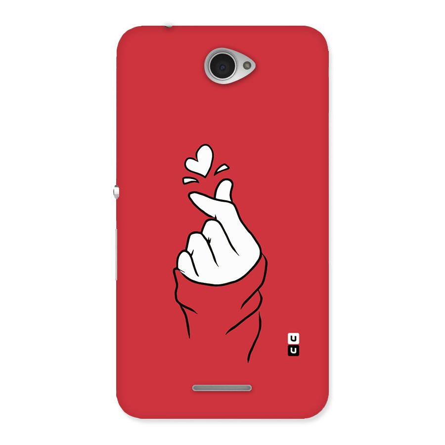 Korean Love Sign Back Case for Sony Xperia E4