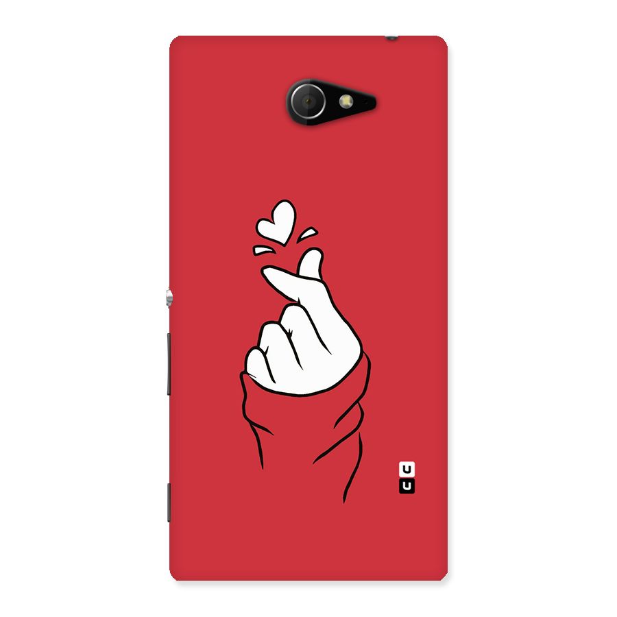Korean Love Sign Back Case for Sony Xperia M2