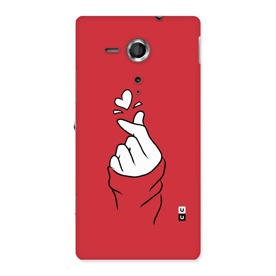 Korean Love Sign Back Case for Sony Xperia SP