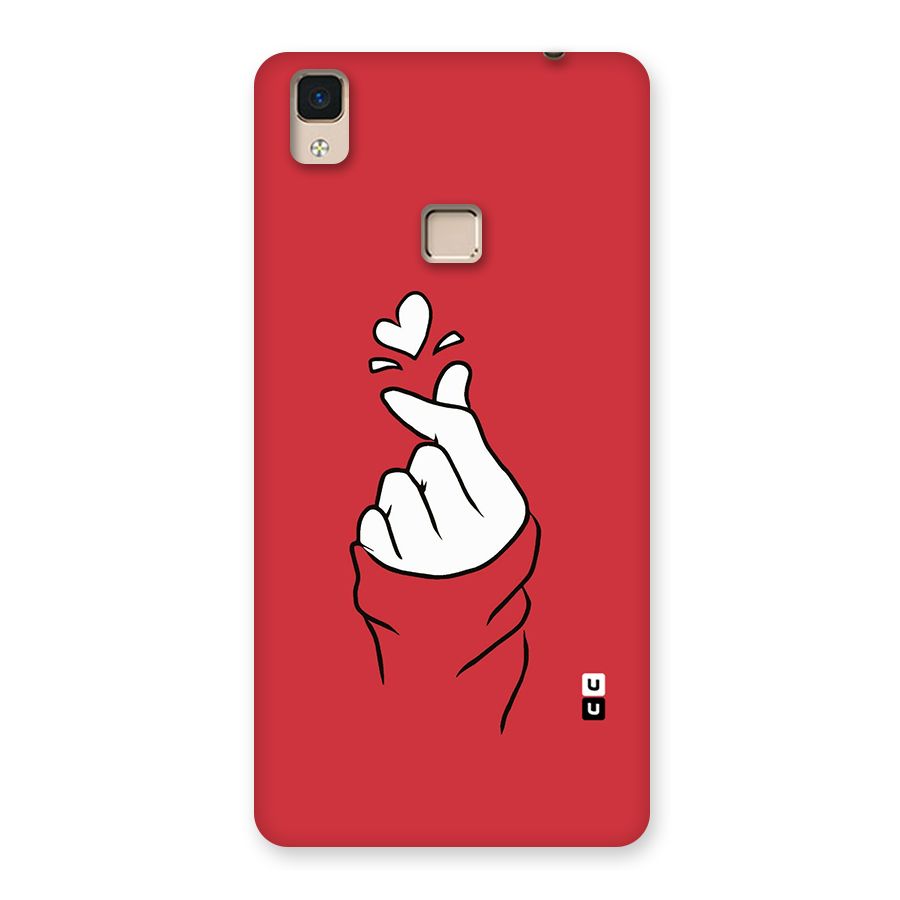 Korean Love Sign Back Case for V3 Max