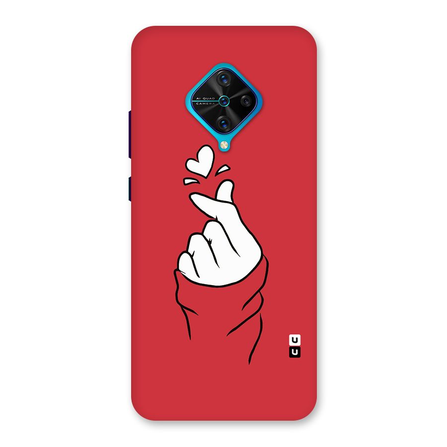 Korean Love Sign Back Case for Vivo S1 Pro