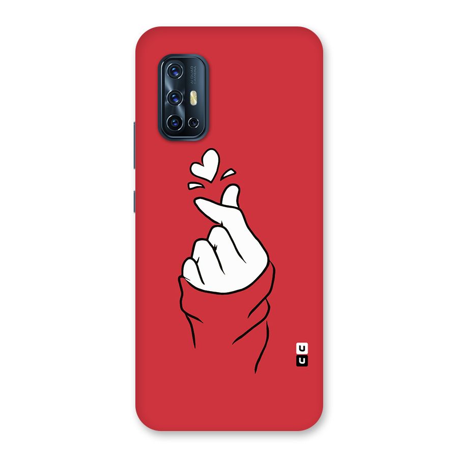 Korean Love Sign Back Case for Vivo V17