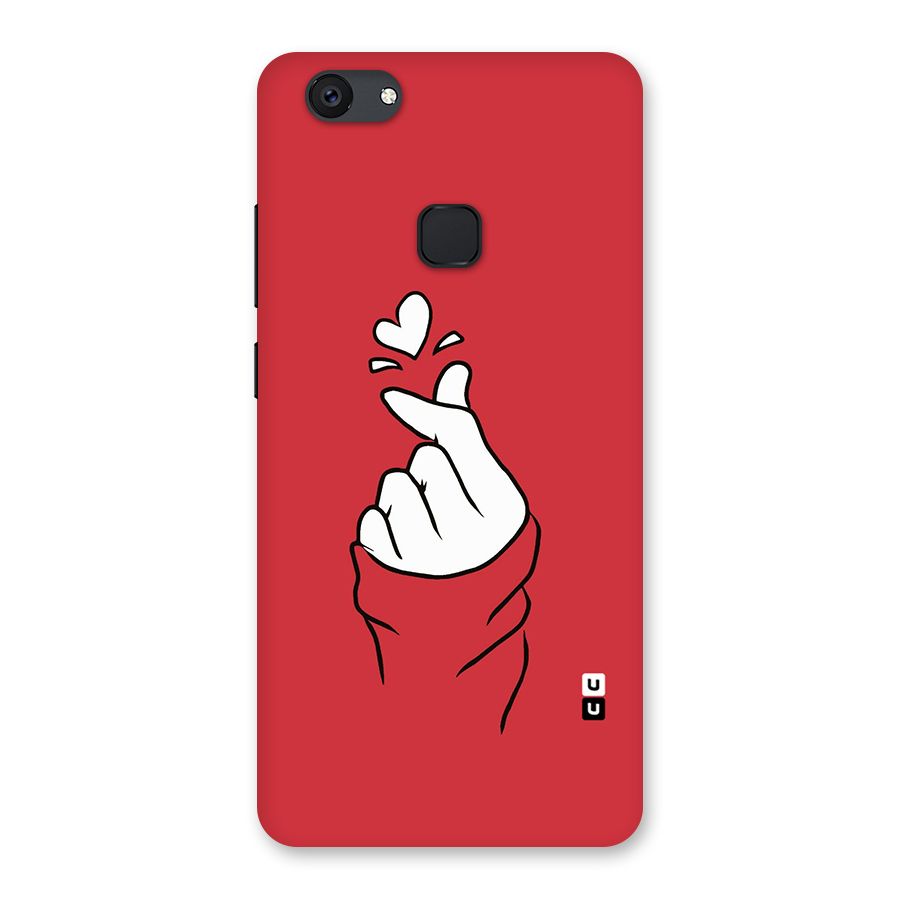 Korean Love Sign Back Case for Vivo V7 Plus