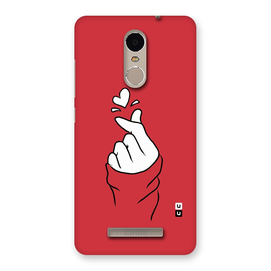 Korean Love Sign Back Case for Xiaomi Redmi Note 3