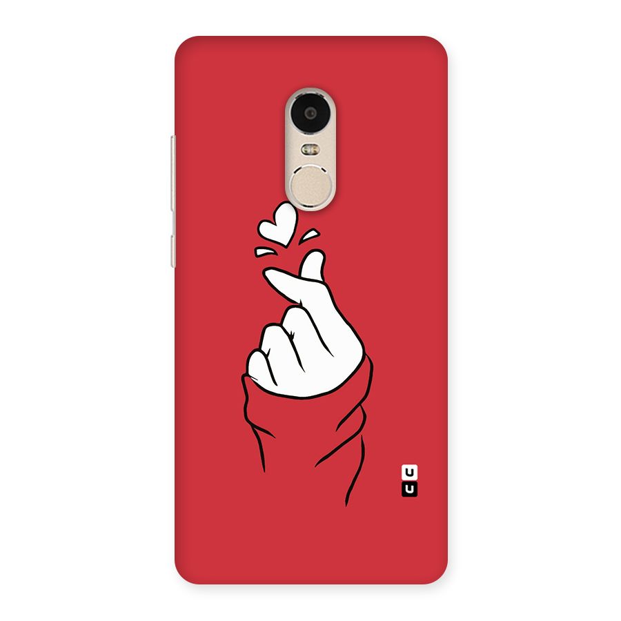 Korean Love Sign Back Case for Xiaomi Redmi Note 4