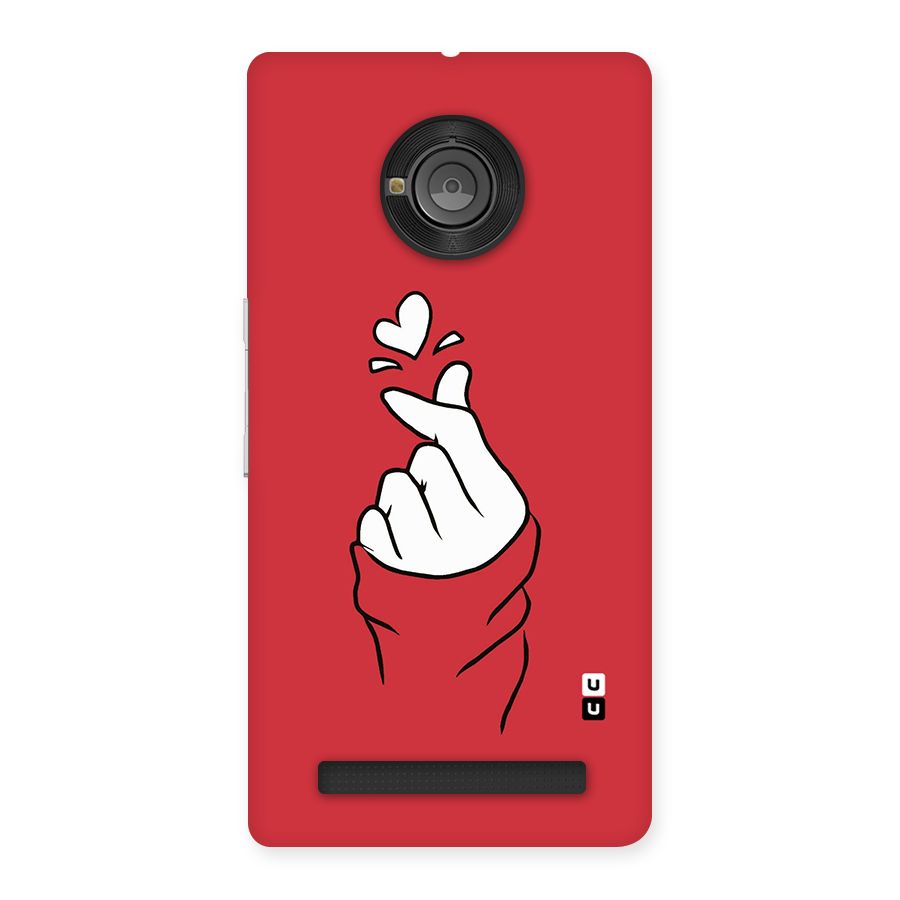 Korean Love Sign Back Case for Yu Yuphoria