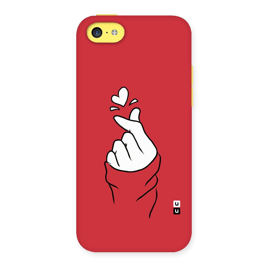 Korean Love Sign Back Case for iPhone 5C