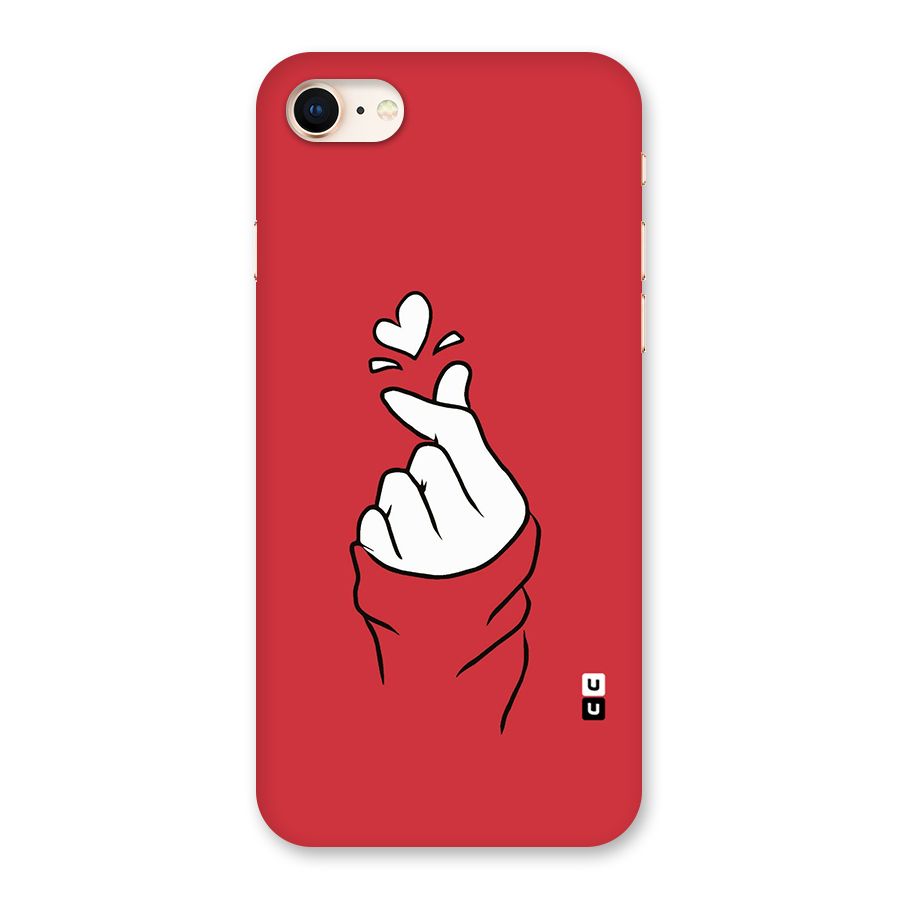 Korean Love Sign Back Case for iPhone 8