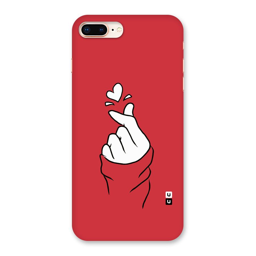 Korean Love Sign Back Case for iPhone 8 Plus