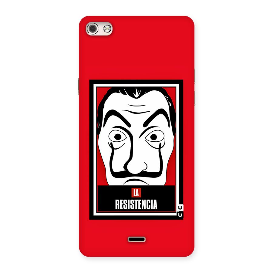 La Resistencia Minimalist Back Case for Micromax Canvas Silver 5