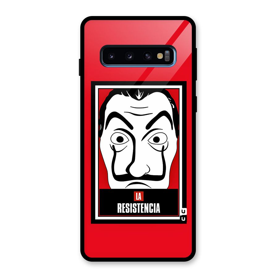La Resistencia Minimalist Glass Back Case for Galaxy S10