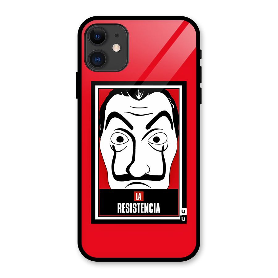 La Resistencia Minimalist Glass Back Case for iPhone 11