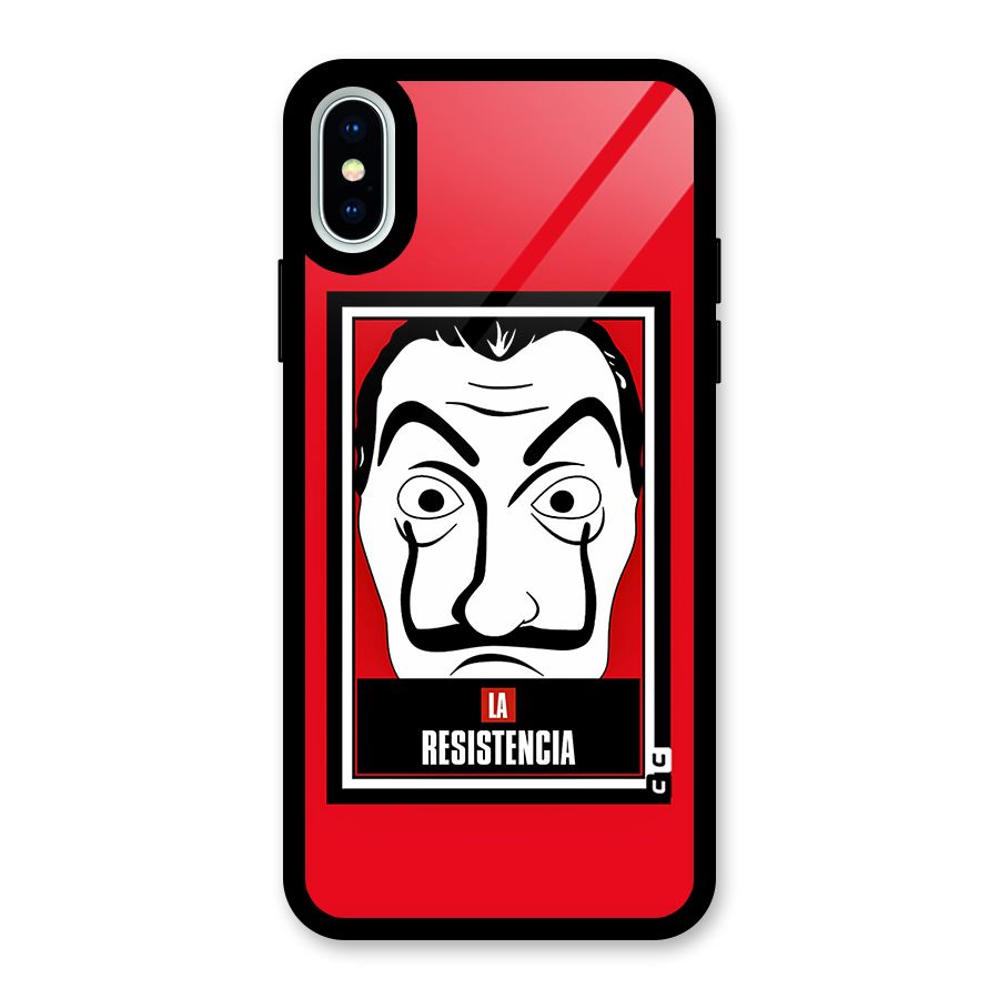 La Resistencia Minimalist Glass Back Case for iPhone XS