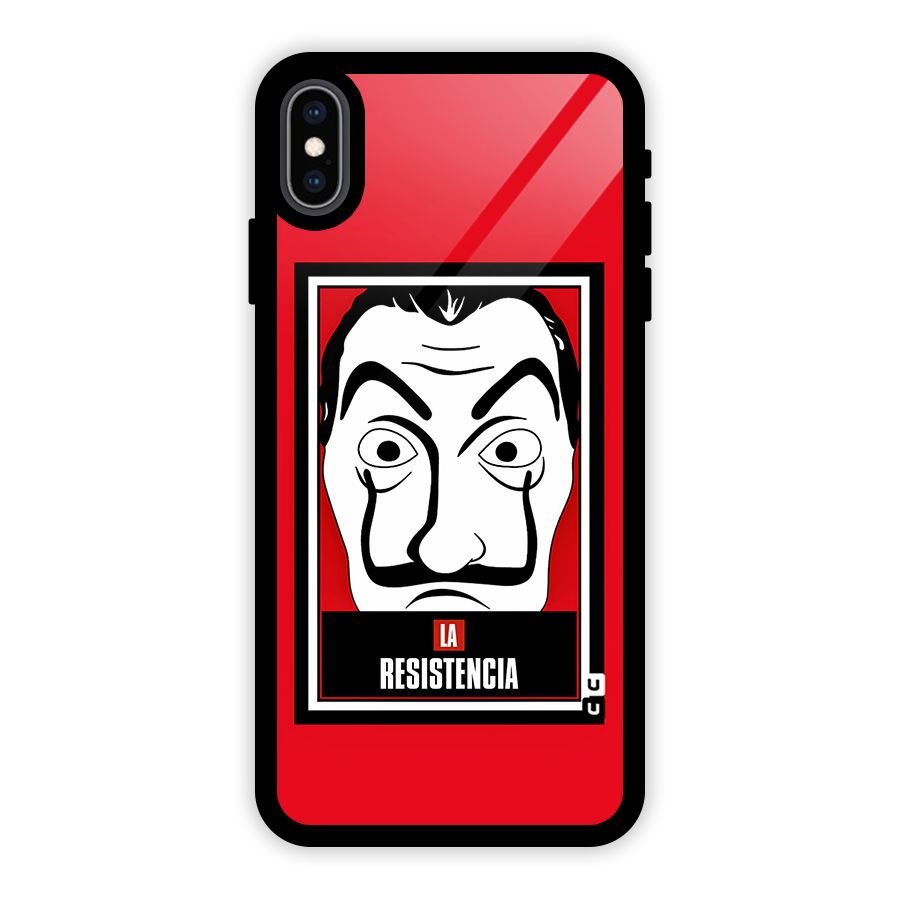 La Resistencia Minimalist Glass Back Case for iPhone XS Max