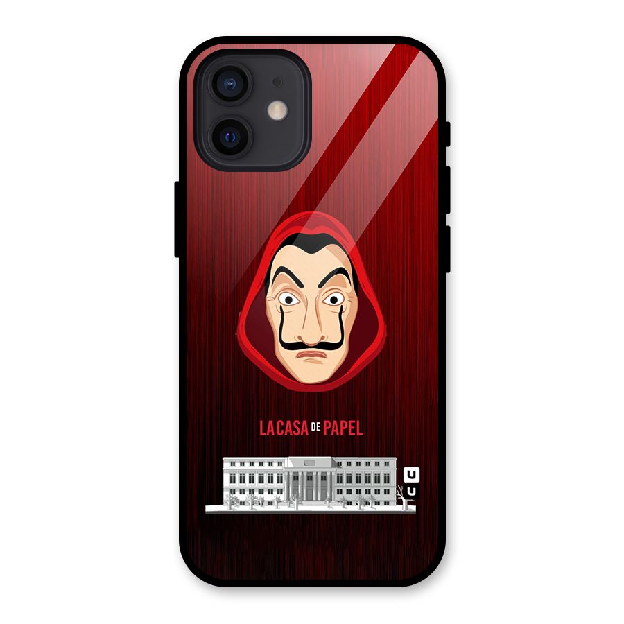 Lacasa Papel Minimalist Glass Back Case for iPhone 12