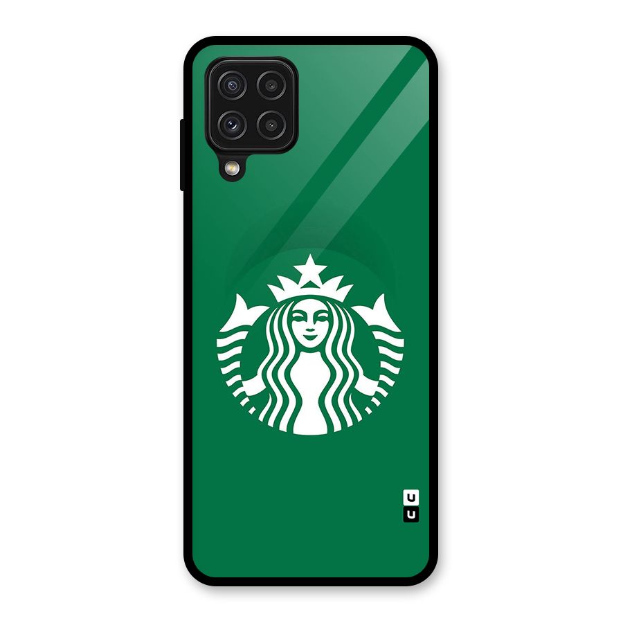 Lady StarBucks Glass Back Case for Galaxy A22 4G