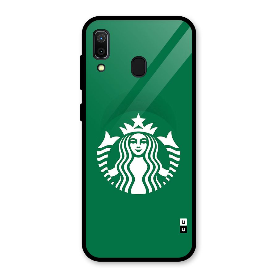 Lady StarBucks Glass Back Case for Galaxy A30