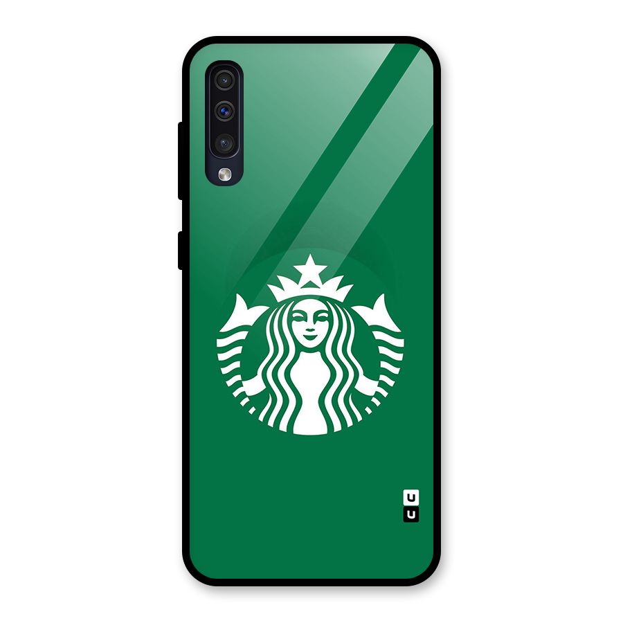 Lady StarBucks Glass Back Case for Galaxy A30s