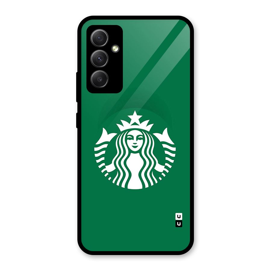 Lady StarBucks Glass Back Case for Galaxy A34