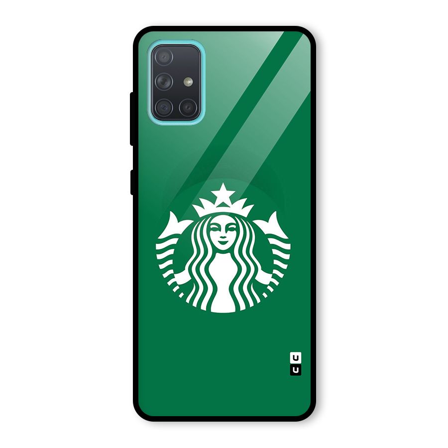 Lady StarBucks Glass Back Case for Galaxy A71