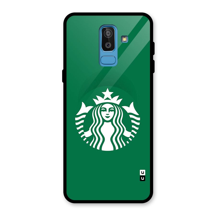 Lady StarBucks Glass Back Case for Galaxy J8