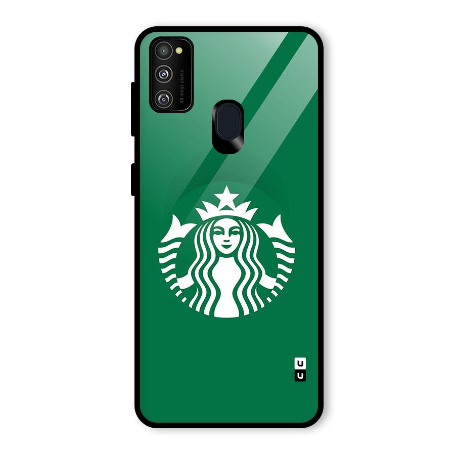 Lady StarBucks Glass Back Case for Galaxy M30s