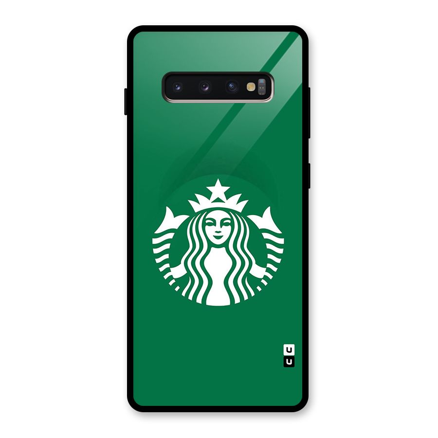 Lady StarBucks Glass Back Case for Galaxy S10 Plus