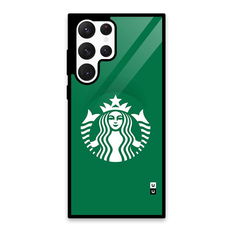 Lady StarBucks Glass Back Case for Galaxy S22 Ultra 5G