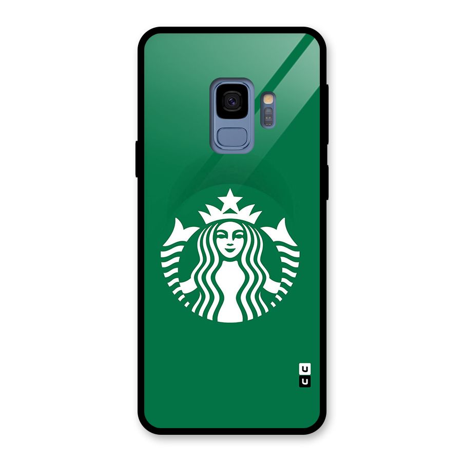 Lady StarBucks Glass Back Case for Galaxy S9