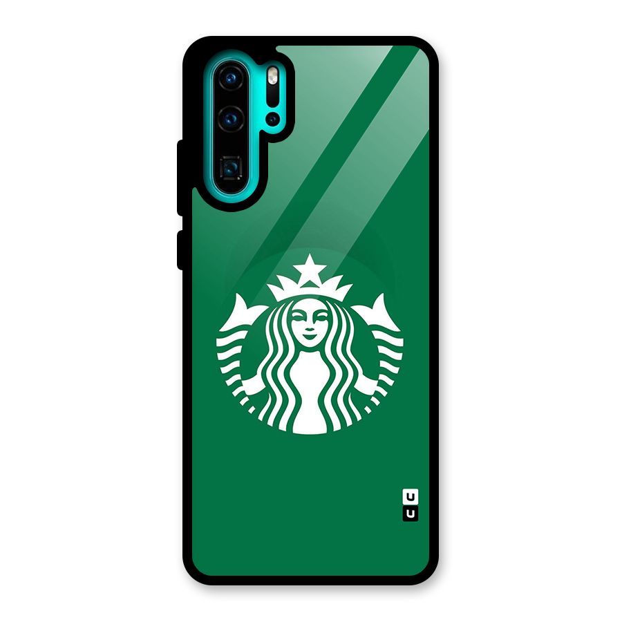 Lady StarBucks Glass Back Case for Huawei P30 Pro