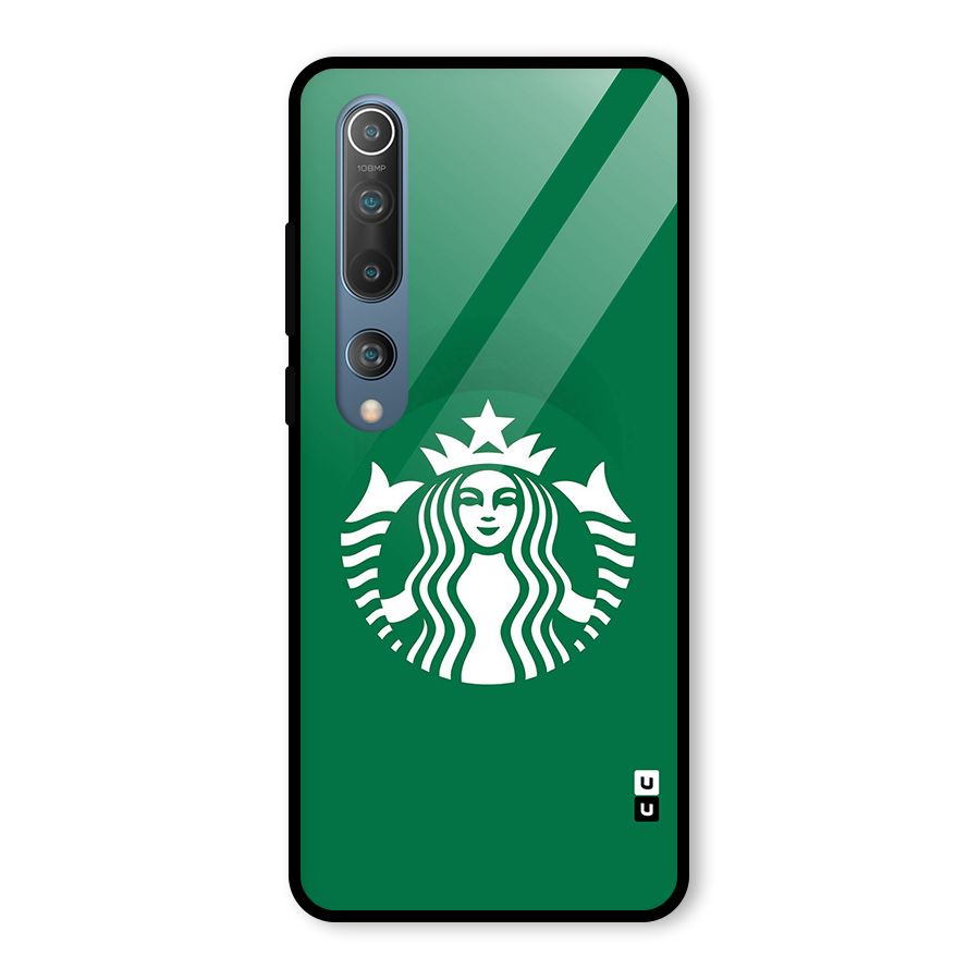 Lady StarBucks Glass Back Case for Mi 10