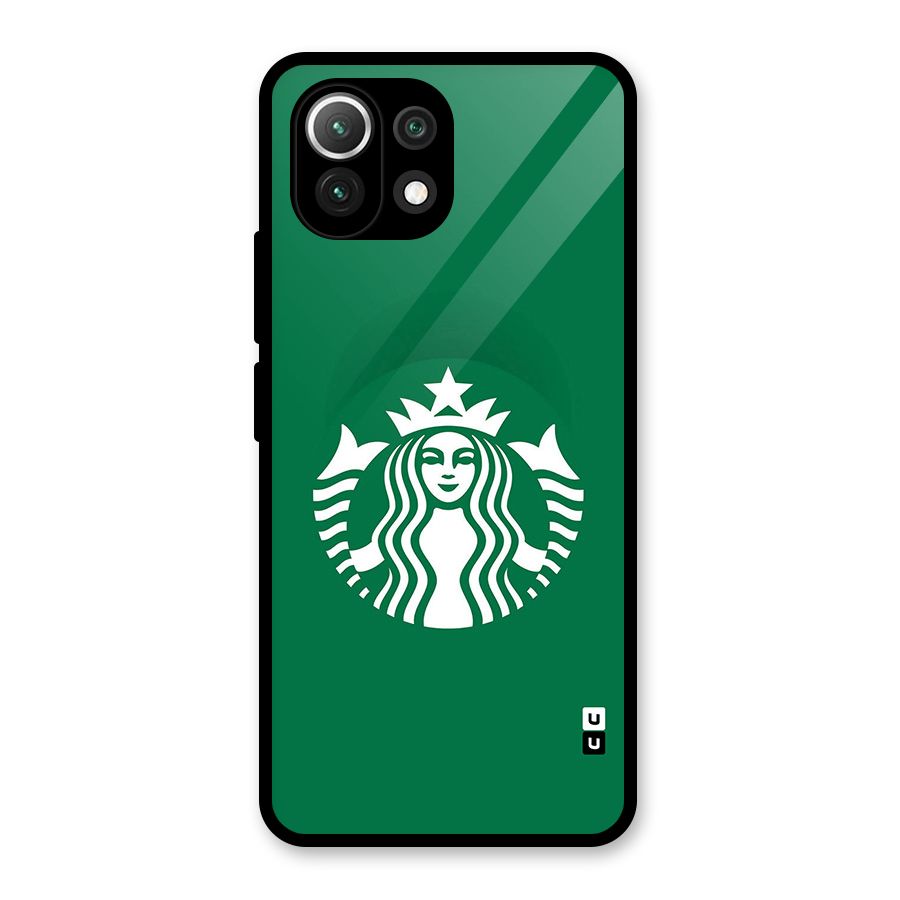 Lady StarBucks Glass Back Case for Mi 11 Lite NE 5G