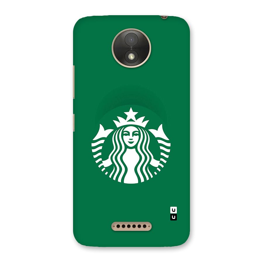 Lady StarBucks Back Case for Moto C Plus