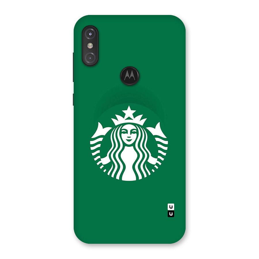 Lady StarBucks Back Case for Motorola One Power