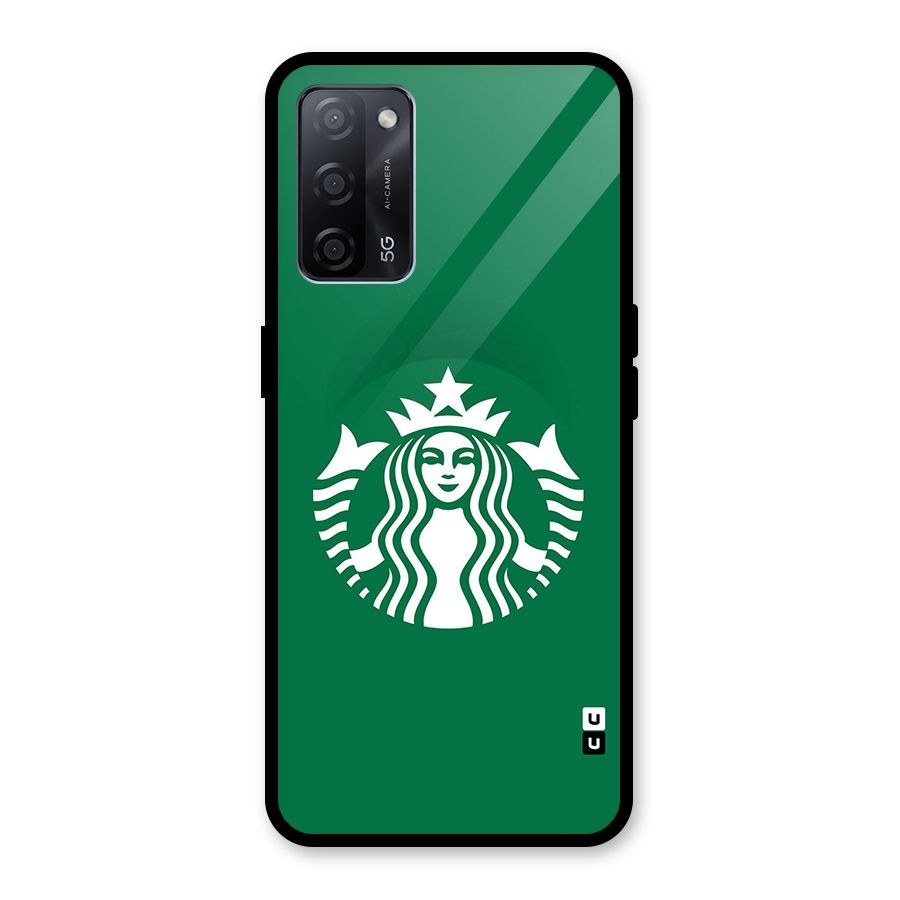 Lady StarBucks Glass Back Case for Oppo A53s 5G