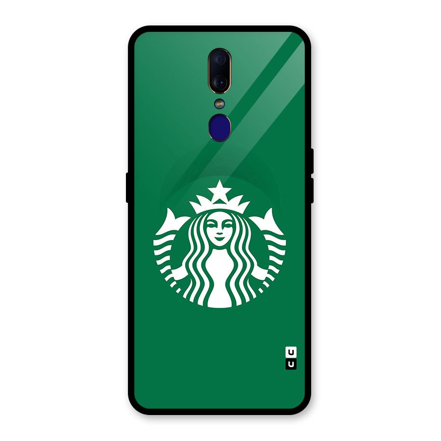 Lady StarBucks Glass Back Case for Oppo F11