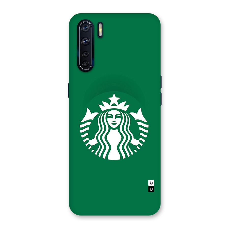 Lady StarBucks Glass Back Case for Oppo F15