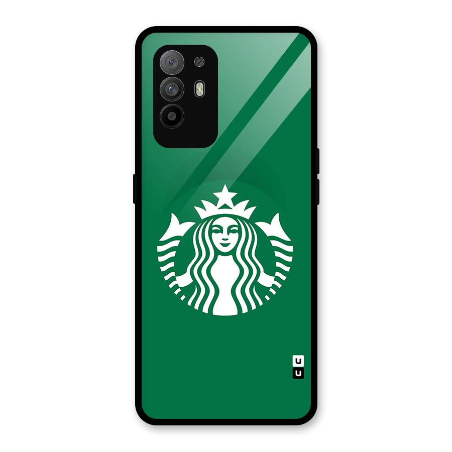 Lady StarBucks Glass Back Case for Oppo F19 Pro Plus 5G