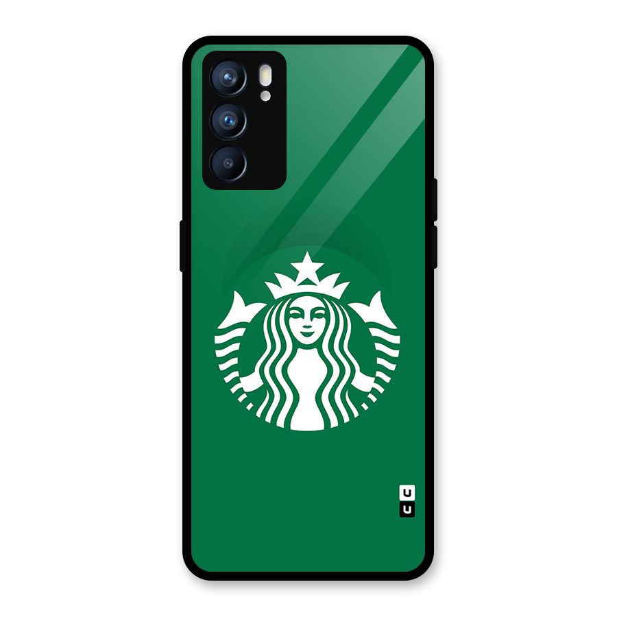 Lady StarBucks Glass Back Case for Oppo Reno6 5G