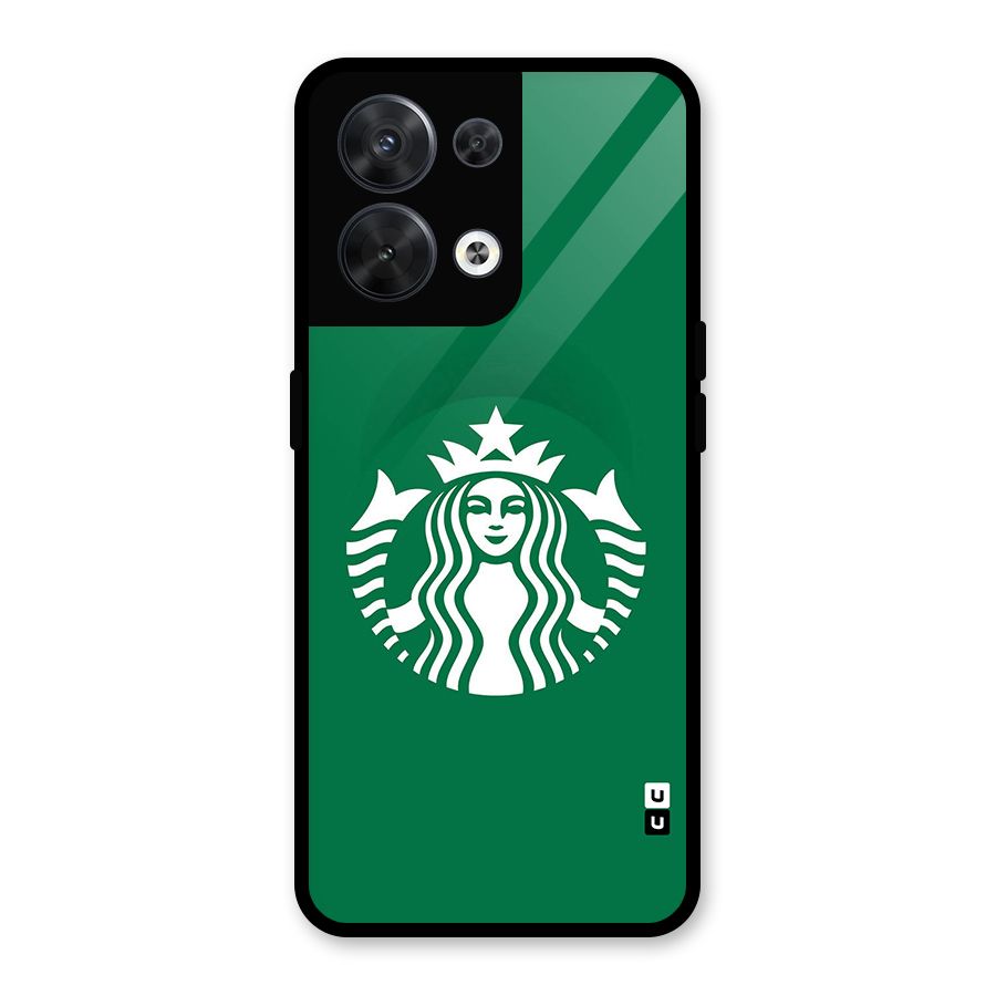 Lady StarBucks Glass Back Case for Oppo Reno8 5G