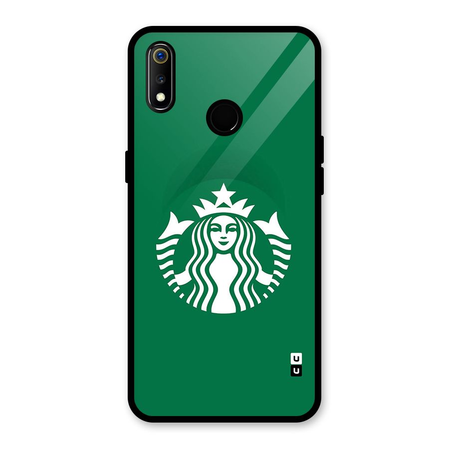 Lady StarBucks Glass Back Case for Realme 3
